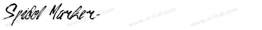 Spidol Marker字体转换